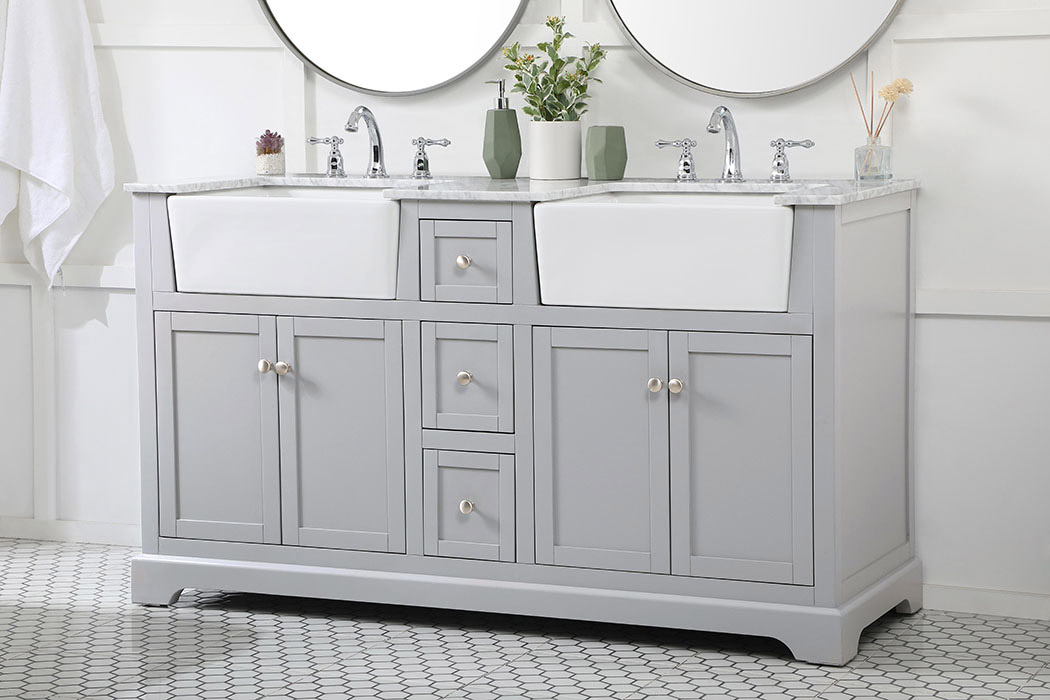 Elegant Bathroom Vanity - Gray (VF60260DGR)