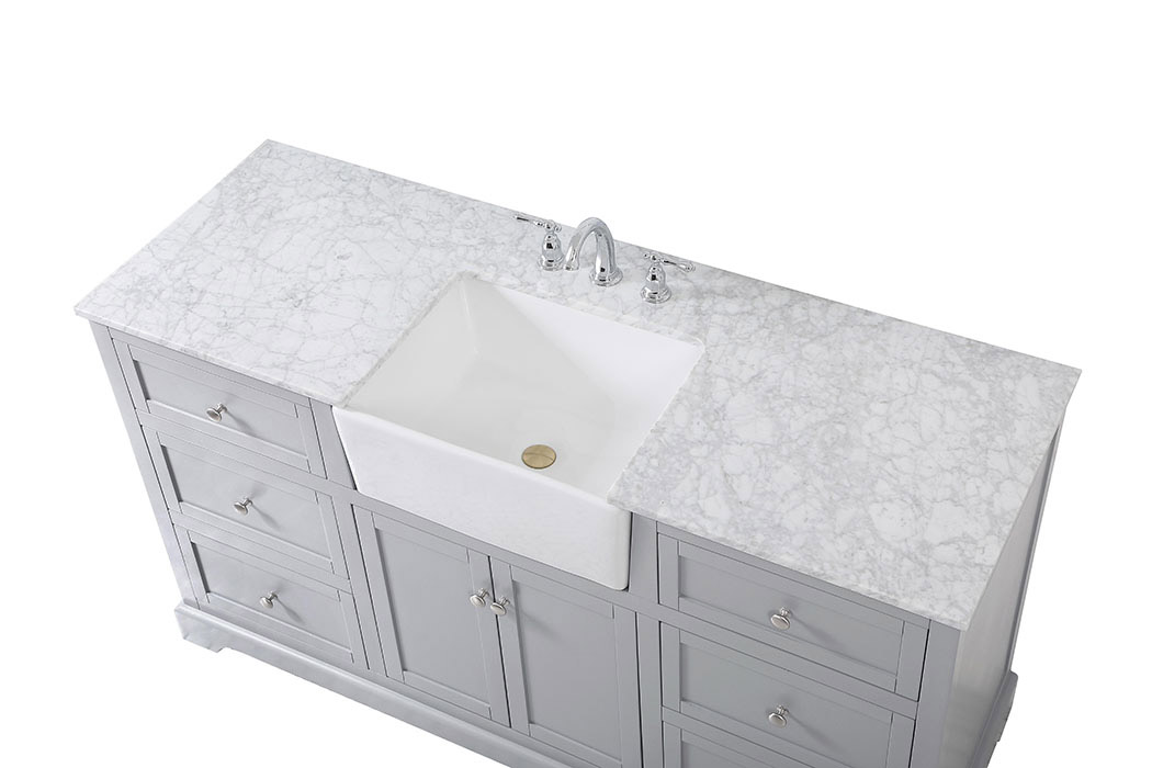 Elegant Bathroom Vanity - Gray (VF60260GR)