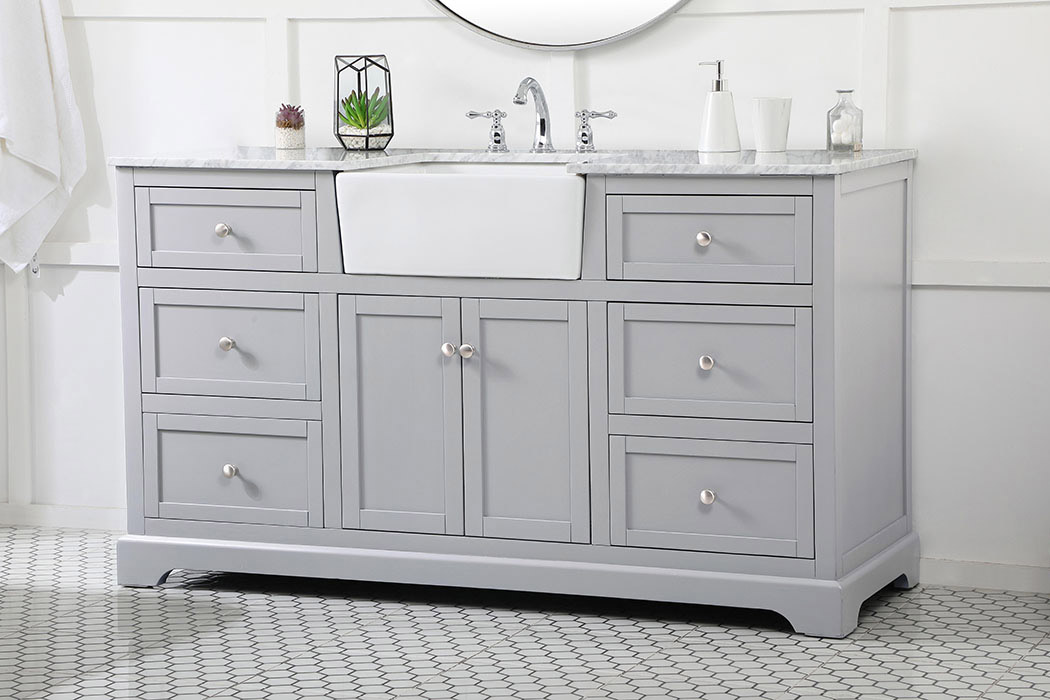 Elegant Bathroom Vanity - Gray (VF60260GR)