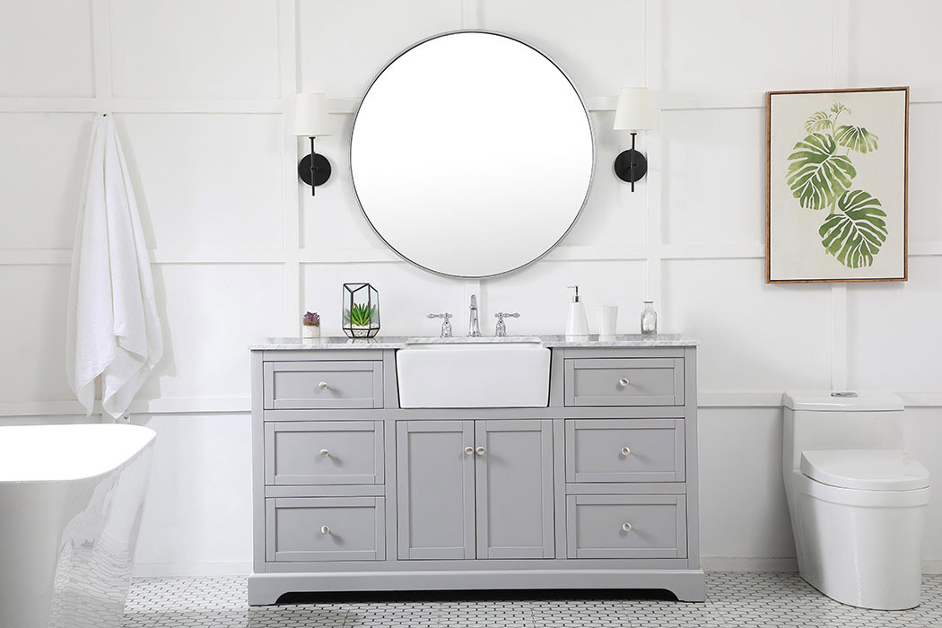 Elegant Bathroom Vanity - Gray (VF60260GR)