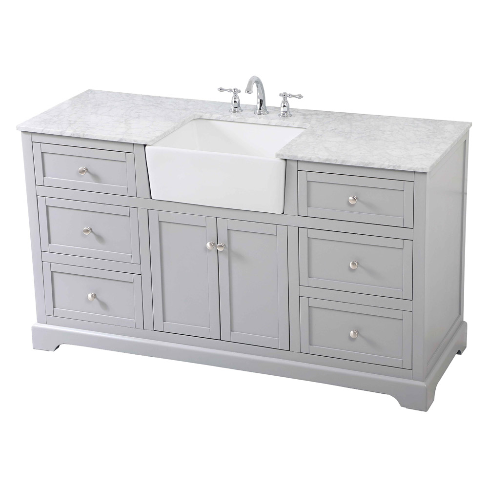 Elegant Bathroom Vanity - Gray (VF60260GR)