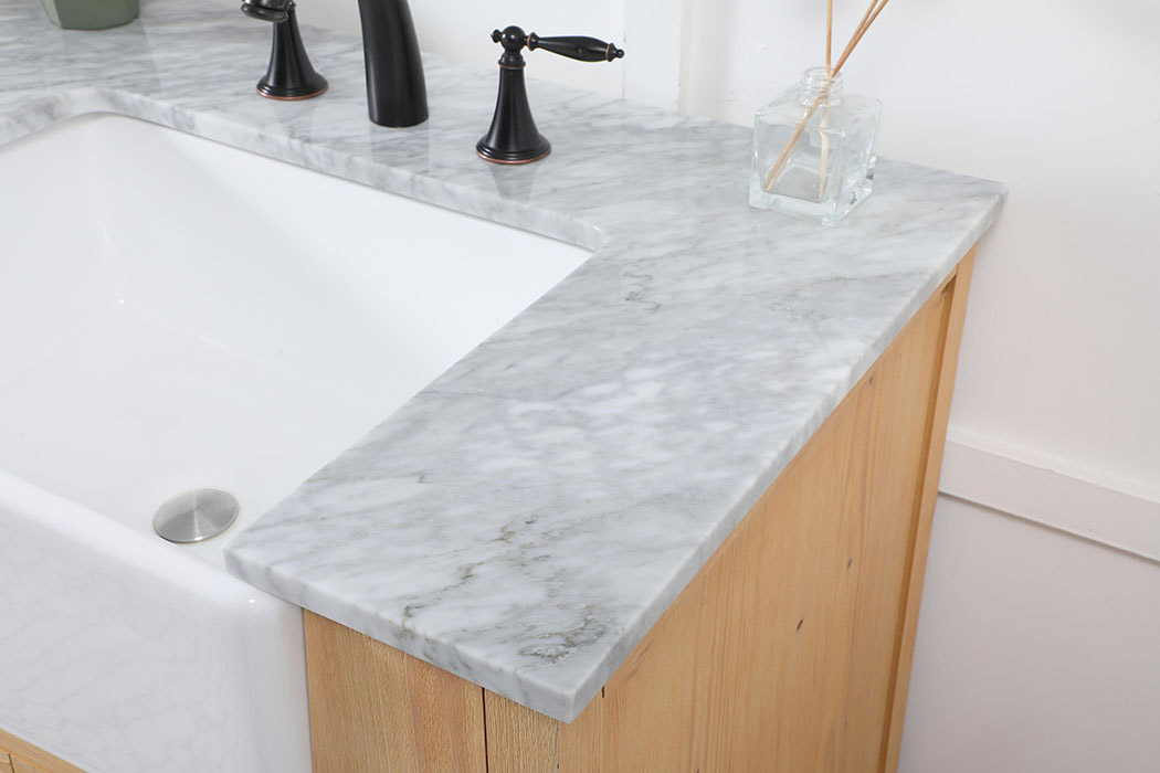 Elegant Bathroom Vanity - Natural Wood (VF60272DNW)