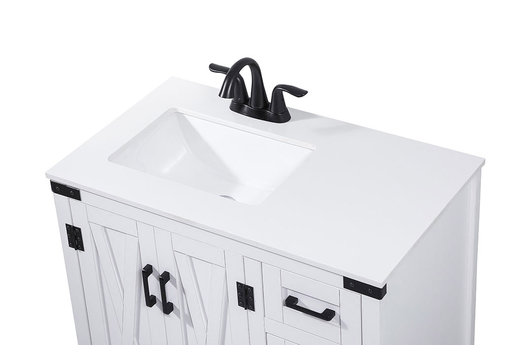 Elegant Bathroom Vanity - White (VF90232WH)