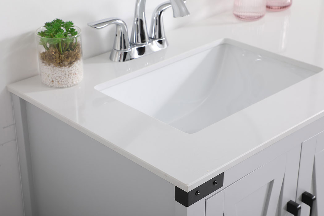 Elegant Bathroom Vanity - Gray (VF90236GR)