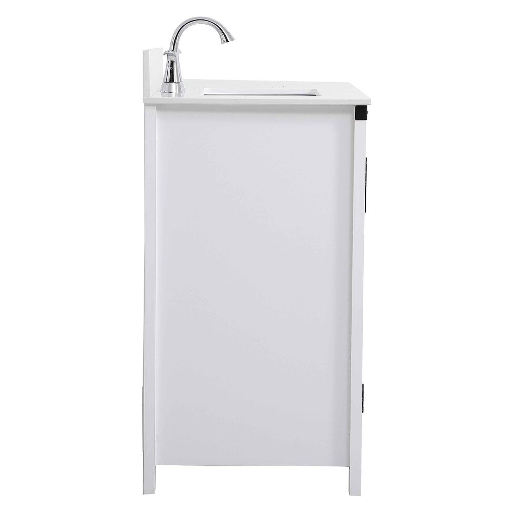 Elegant Bathroom Vanity - White (VF90236WH-BS)