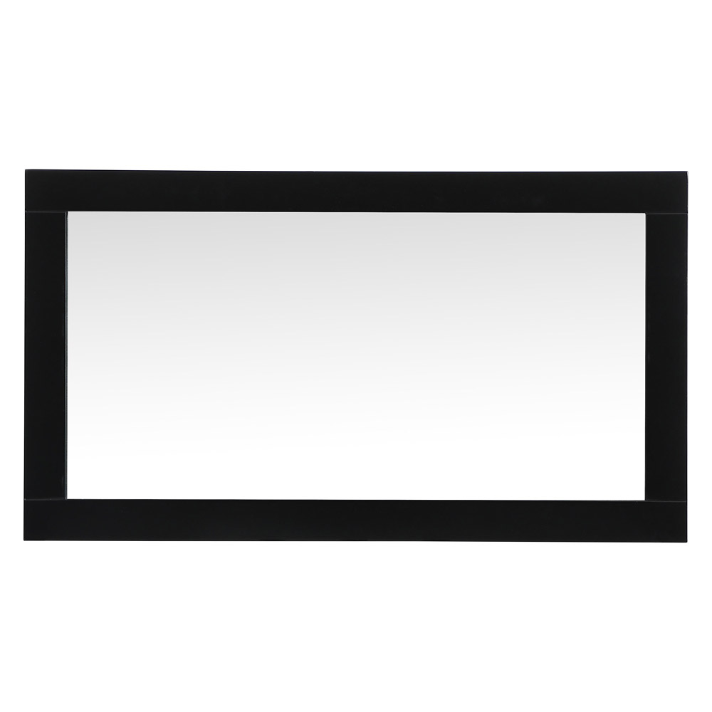 Elegant Wall Mirror - Black, D 18", H 32" (VM21832BK)