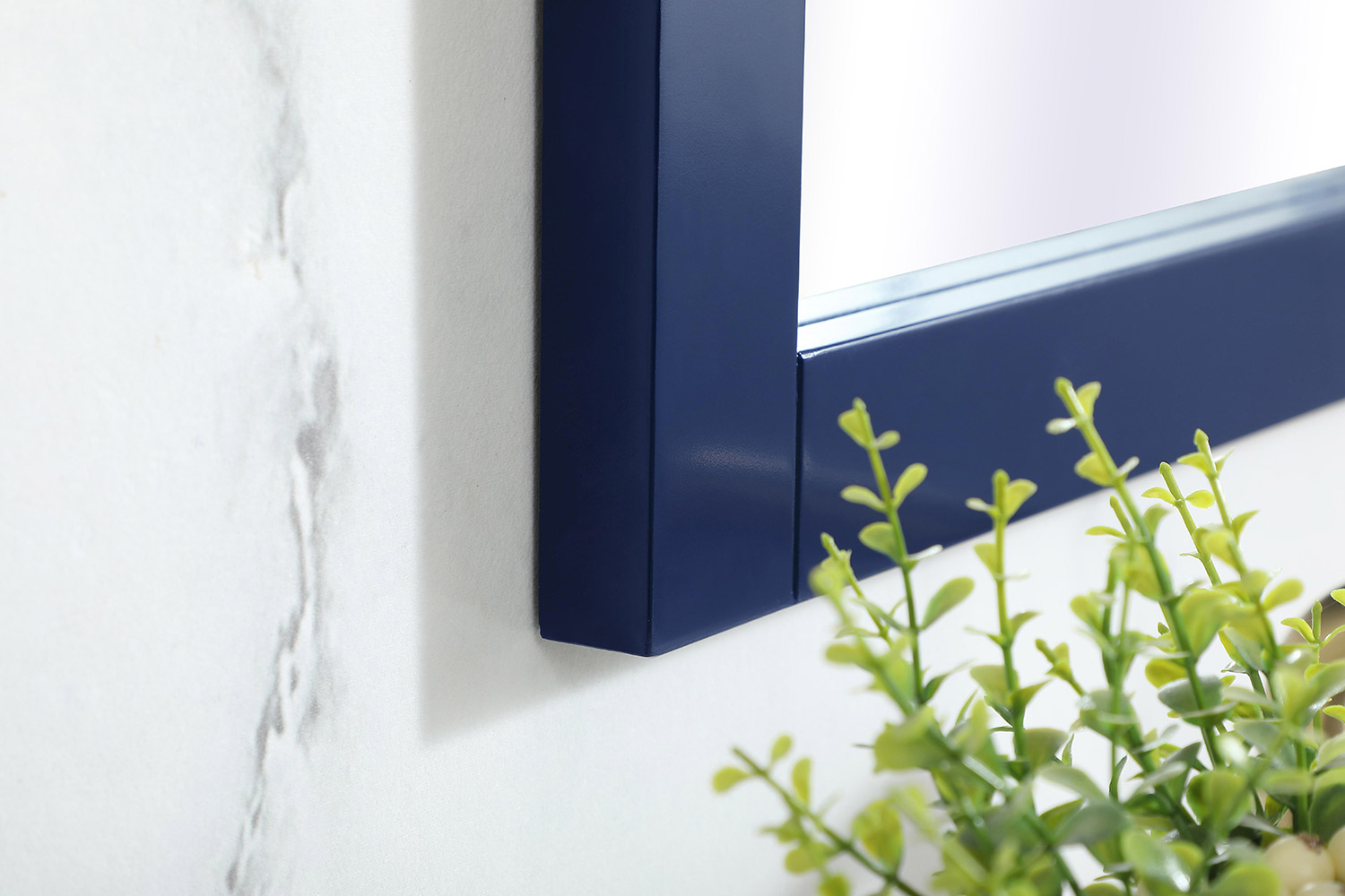 Elegant Wall Mirror - Blue, D 18", H 32" (VM21832BL)