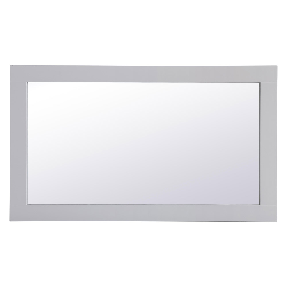 Elegant Wall Mirror - Gray, D 18", H 32" (VM21832GR)