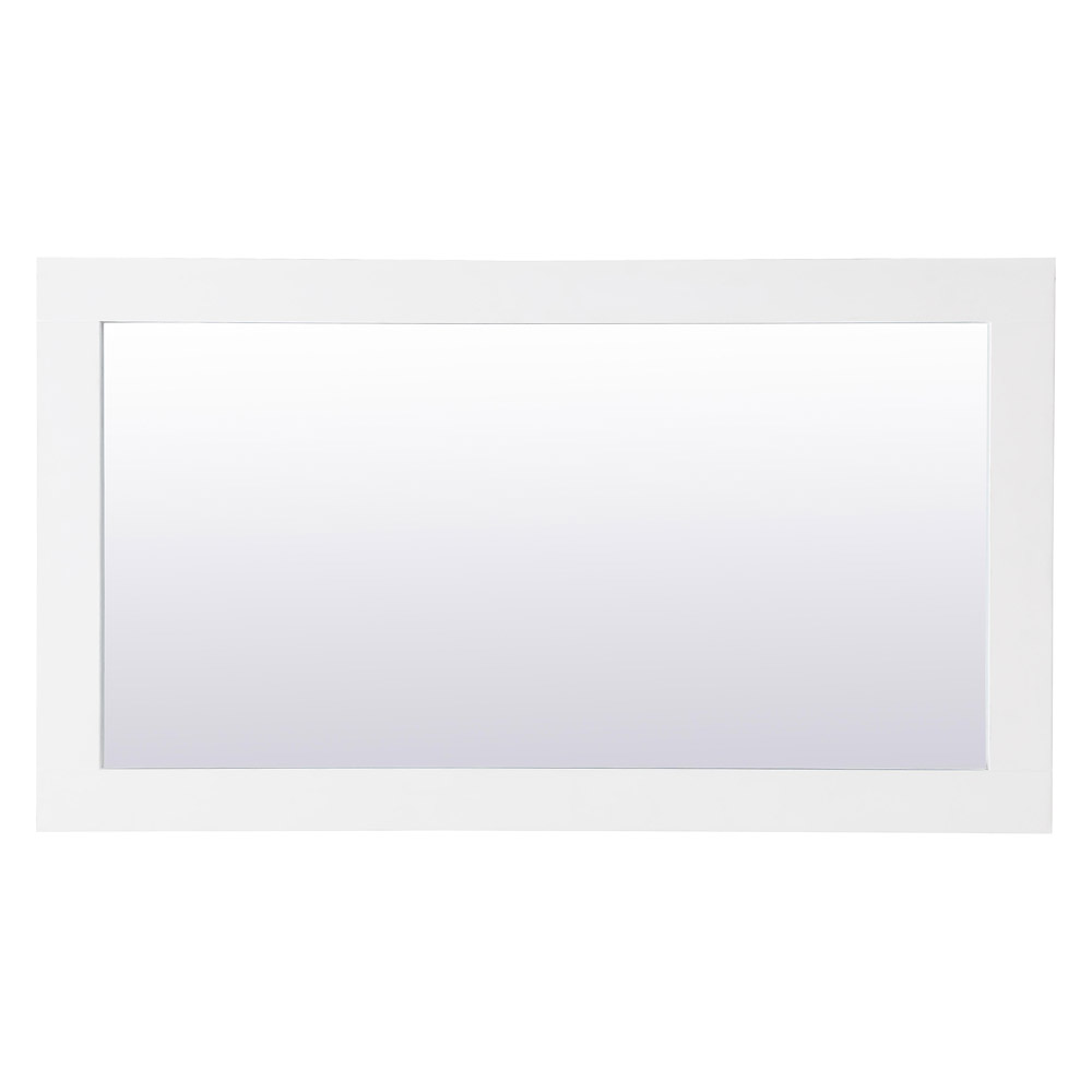 Elegant Wall Mirror - White, D 18", H 32" (VM21832WH)