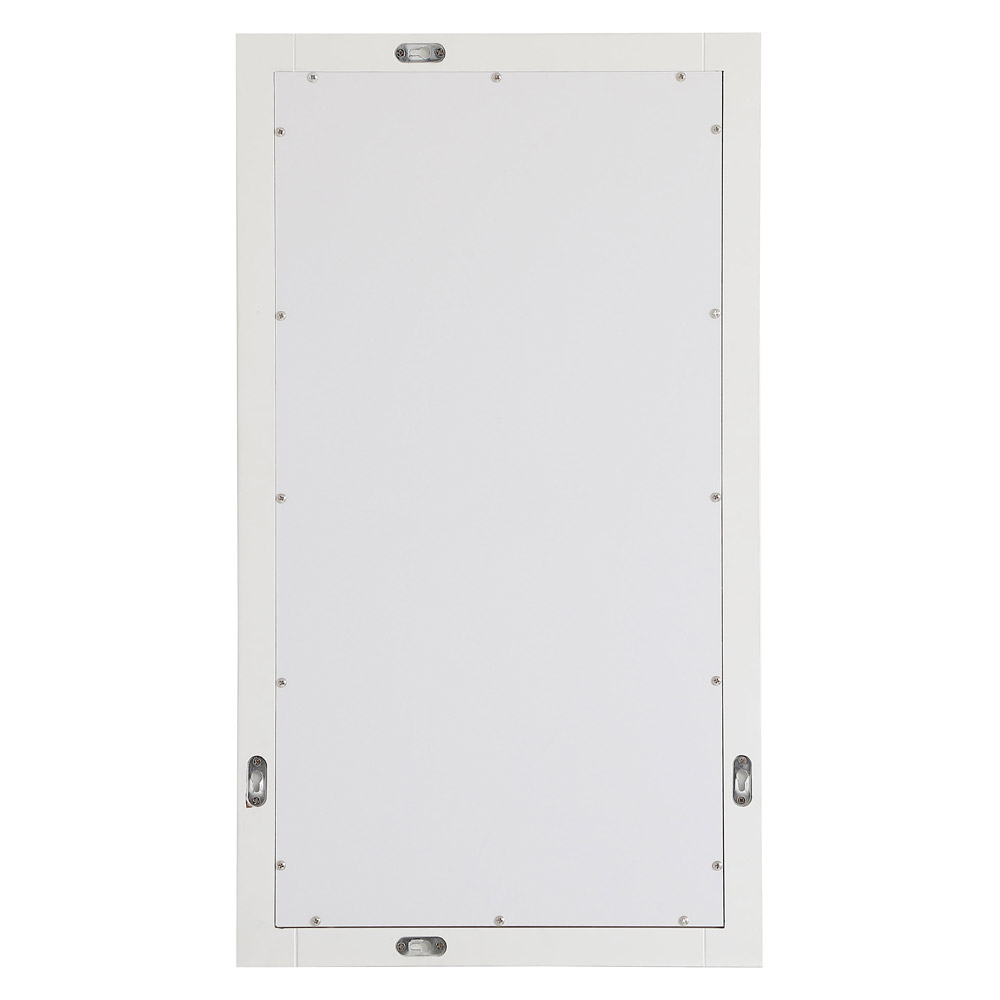 Elegant Wall Mirror - White, D 18", H 32" (VM21832WH)