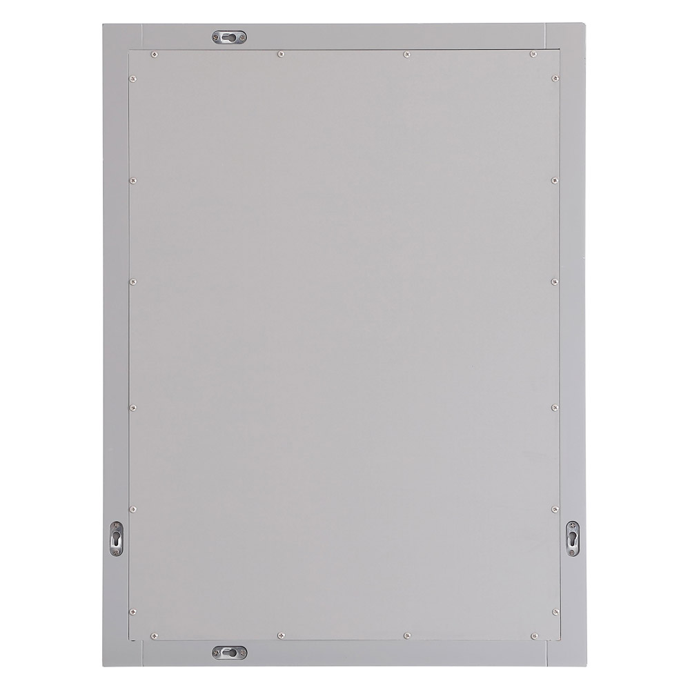 Elegant Wall Mirror - Gray, D 24", H 32" (VM22432GR)