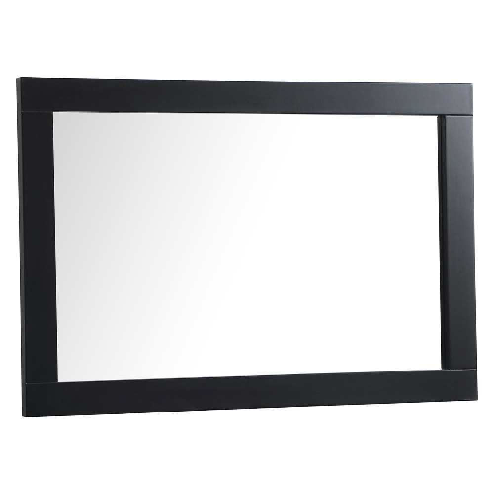 Elegant Wall Mirror - Black, D 24", H 36" (VM22436BK)