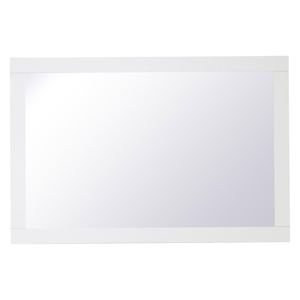 Elegant Wall Mirror - White, D 24", H 36" (VM22436WH)
