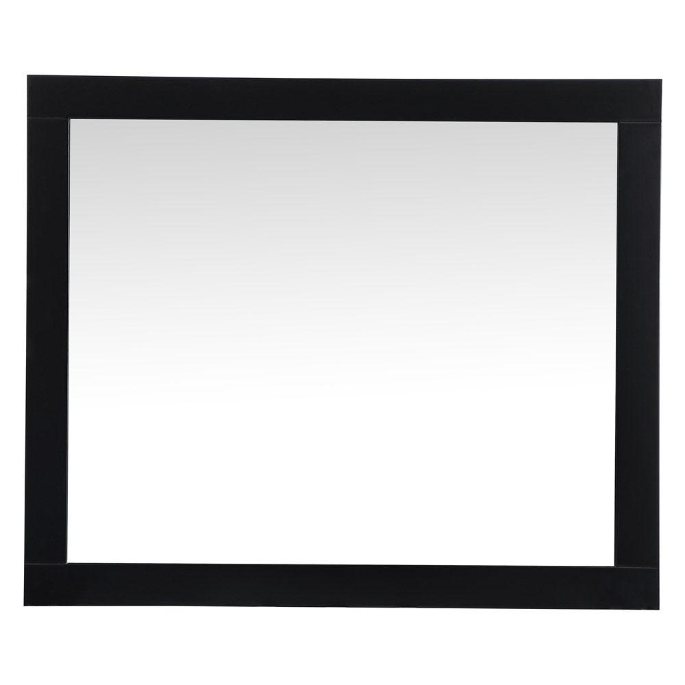 Elegant Wall Mirror - Black, D 30", H 36" (VM23036BK)
