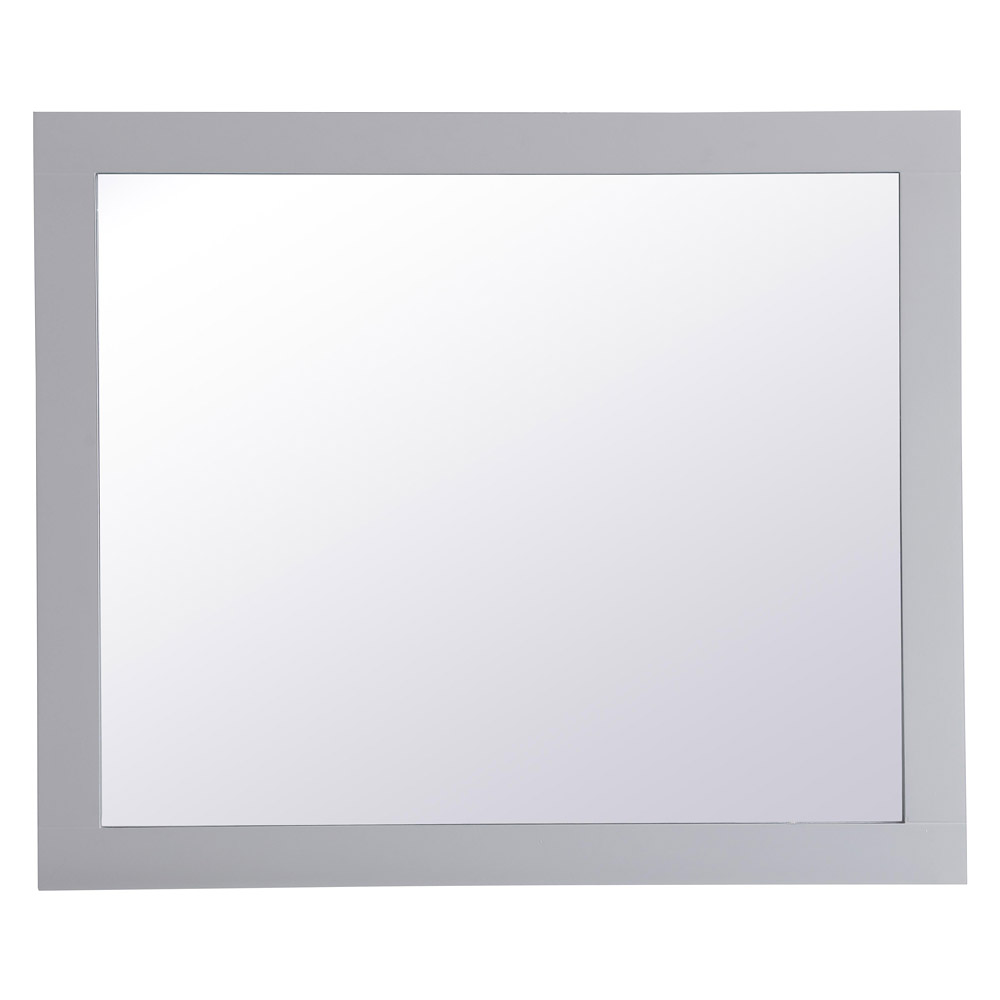 Elegant Wall Mirror - Gray, D 30", H 36" (VM23036GR)
