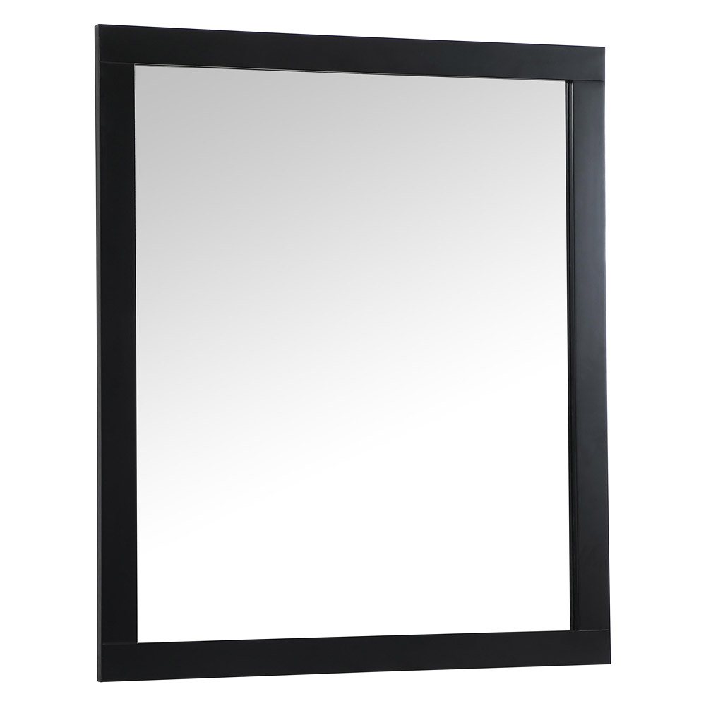 Elegant Wall Mirror - Black, D 42", H 36" (VM24236BK)