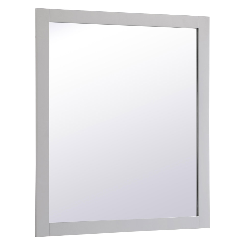 Elegant Wall Mirror - Gray, D 42", H 36" (VM24236GR)