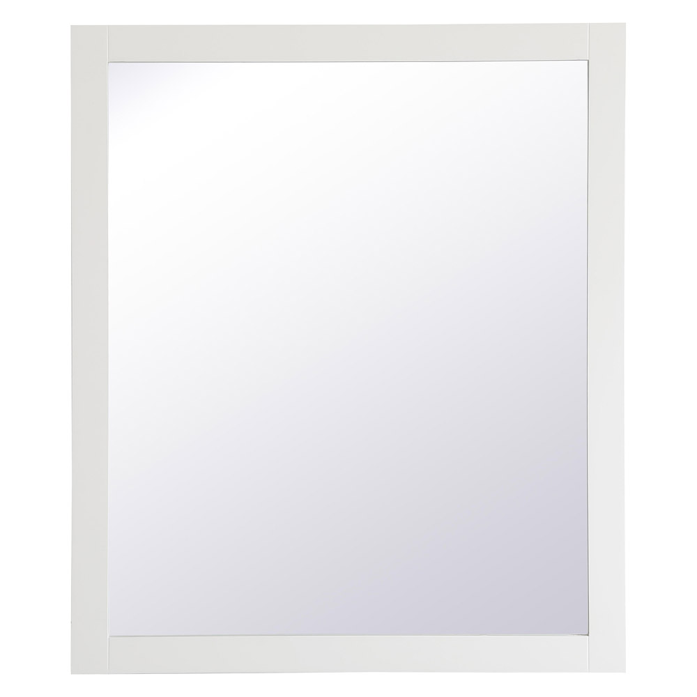 Elegant Wall Mirror - White, D 42", H 36" (VM24236WH)