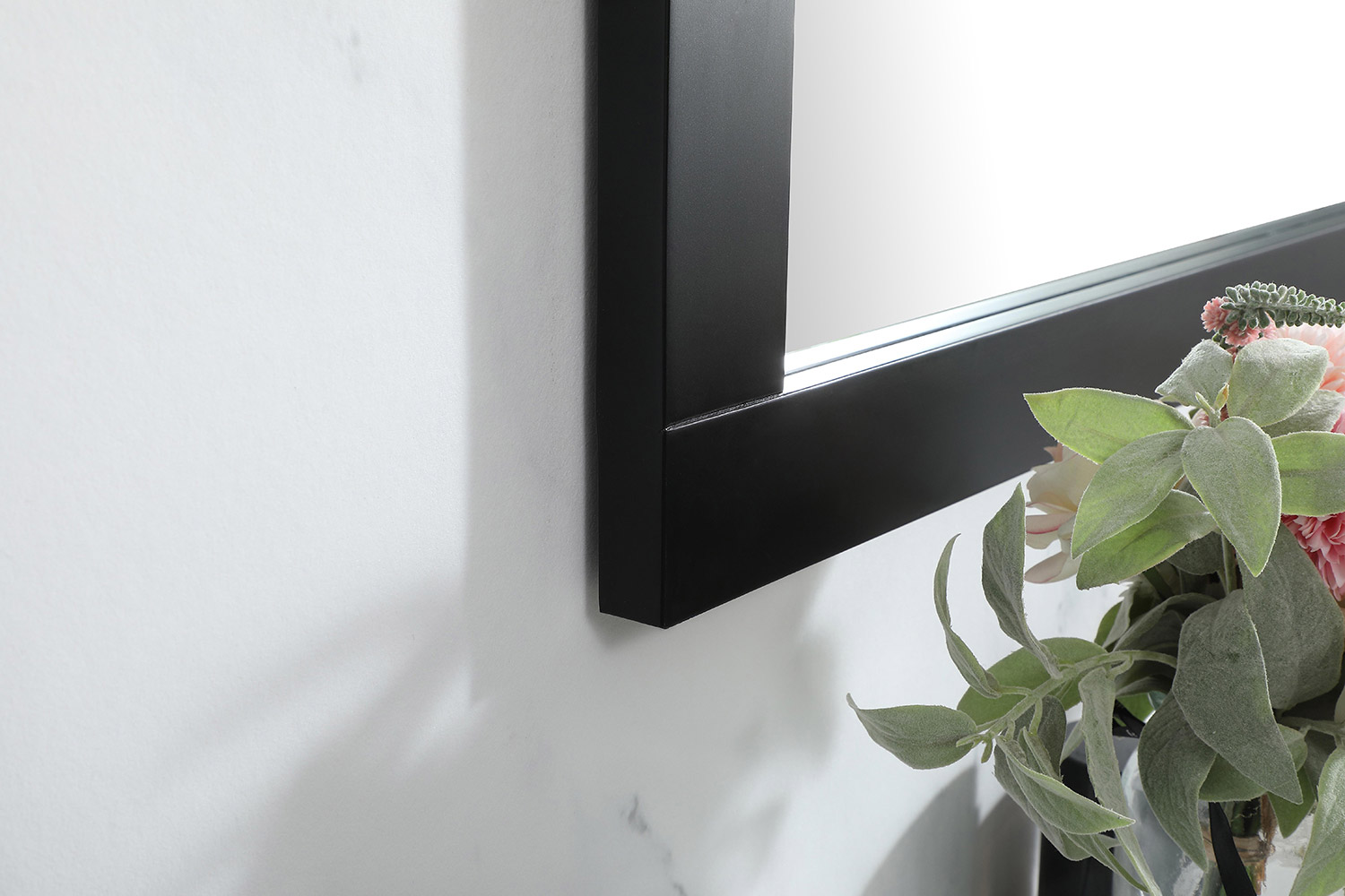 Elegant Wall Mirror - Black, D 48", H 36" (VM24836BK)