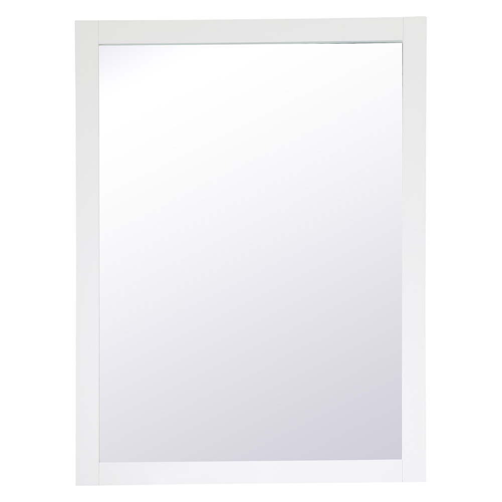 Elegant Wall Mirror - White, D 48", H 36" (VM24836WH)