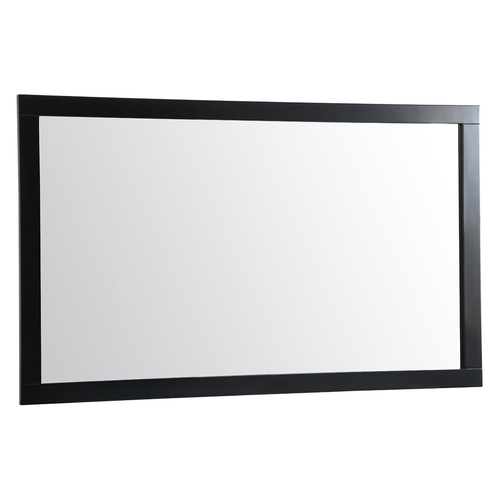 Elegant Wall Mirror - Black, D 60", H 36" (VM26036BK)