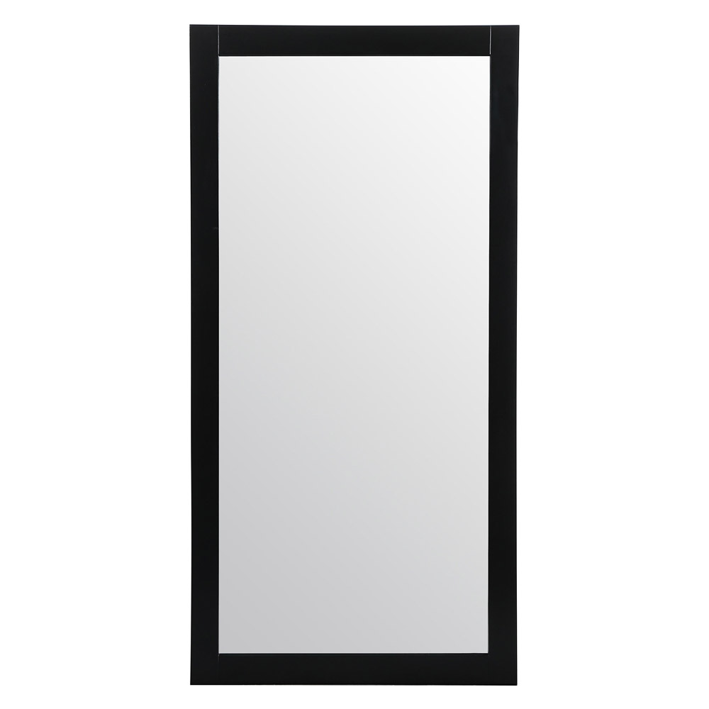 Elegant Wall Mirror - Black, D 72", H 36" (VM27236BK)