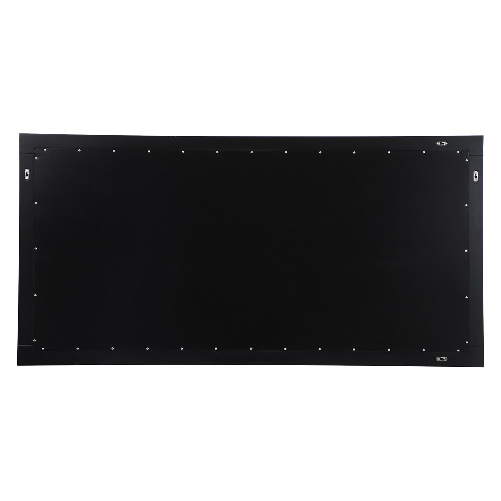 Elegant Wall Mirror - Black, D 72", H 36" (VM27236BK)