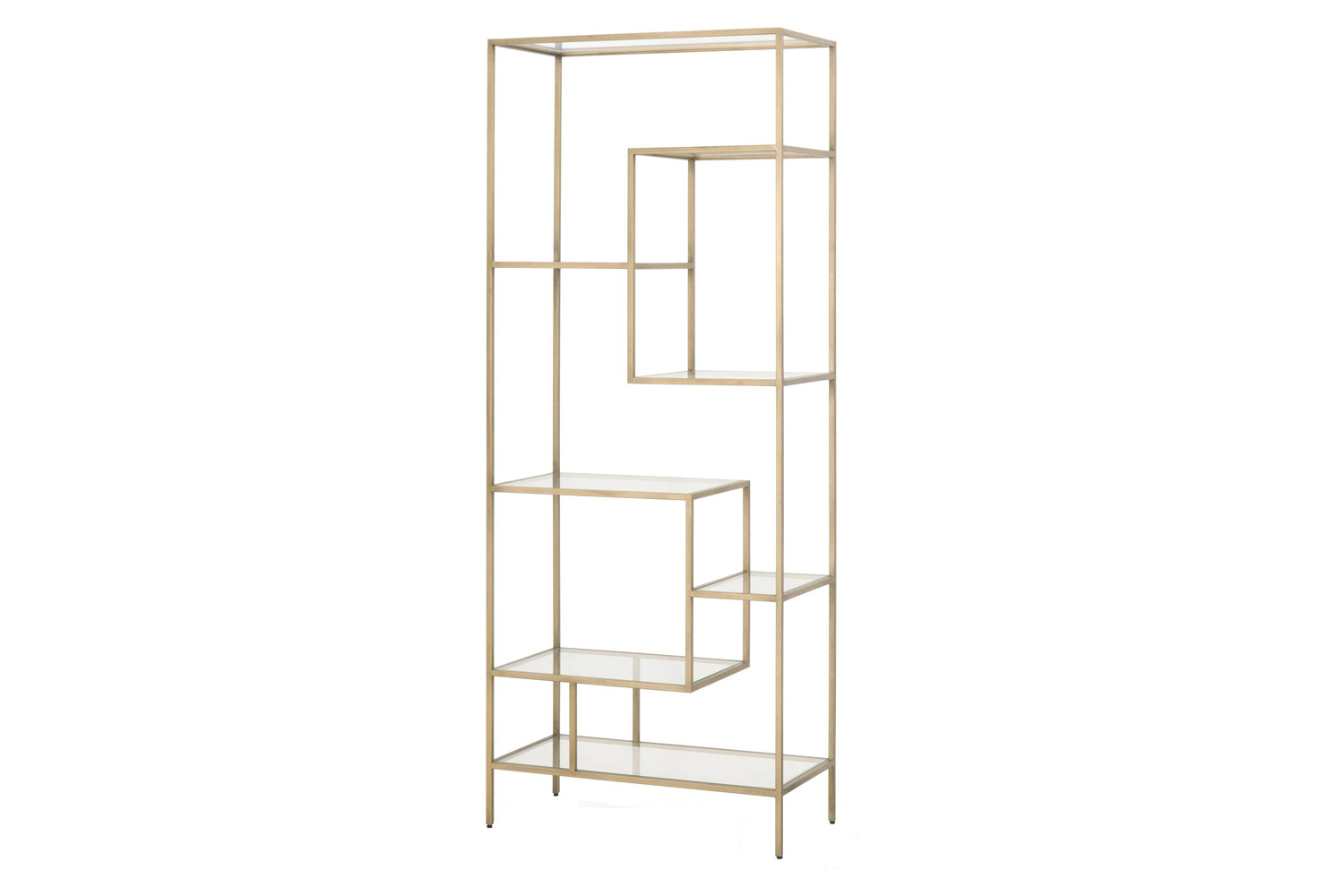 Essentials - District Beakman Bookcase in Brass