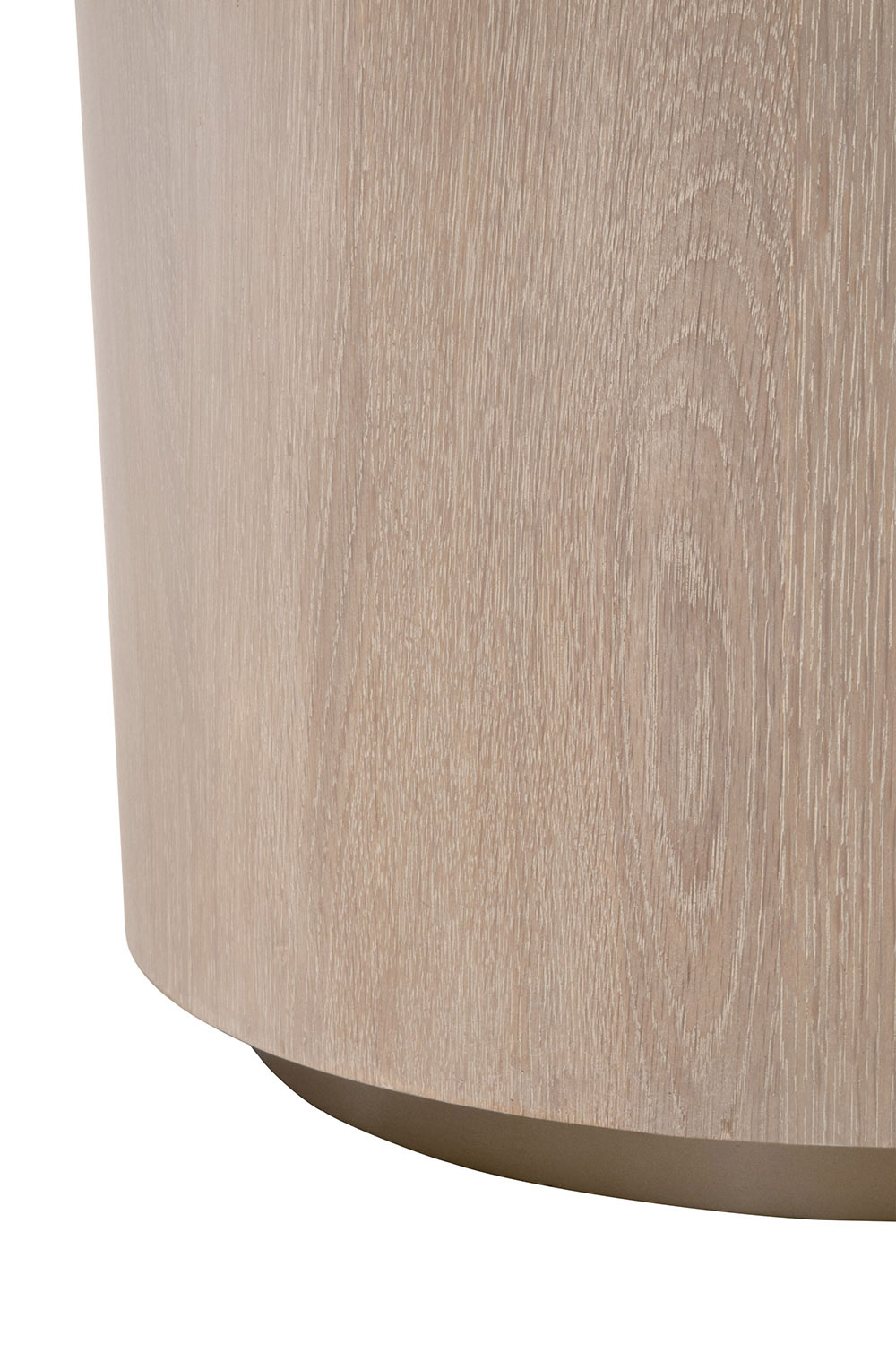 Essentials - District Roto Large End Table in Natural Gray