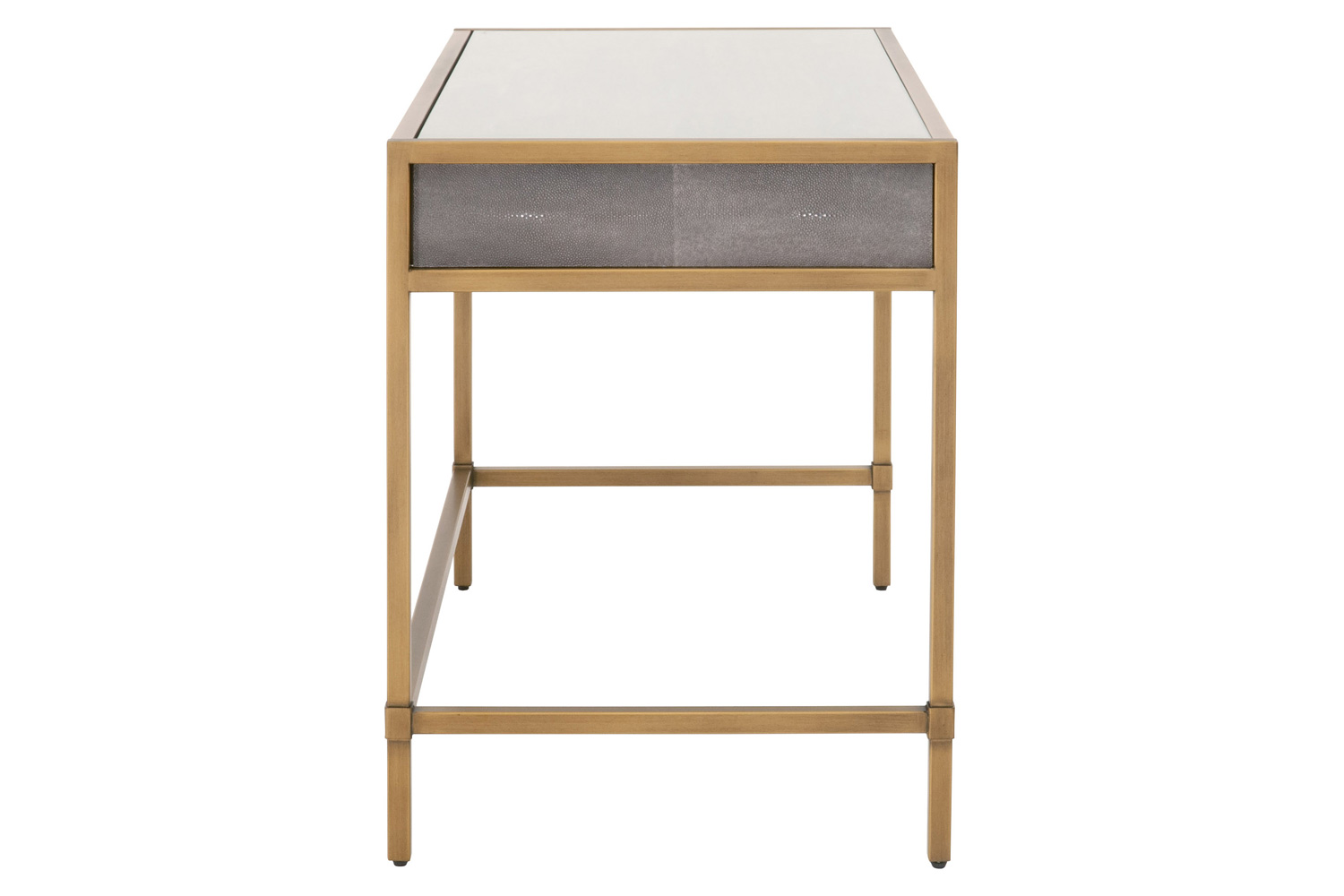 Essentials Traditions Strand Shagreen Desk - Gray