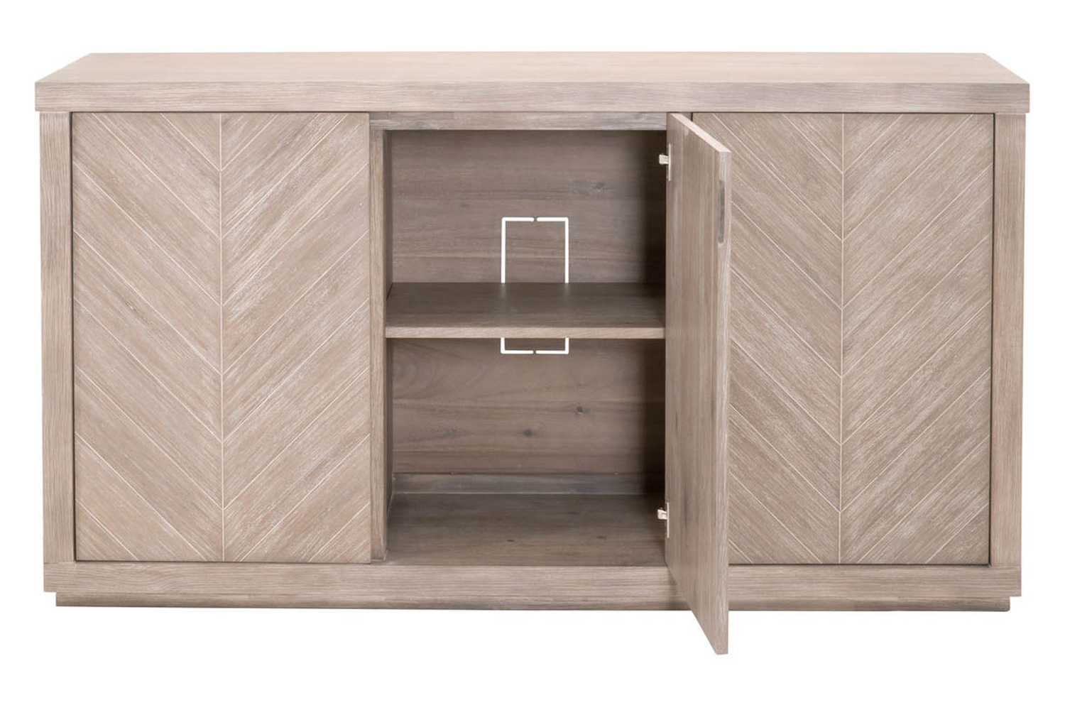 Essentials - Traditions Adler Media Sideboard in Natural Gray