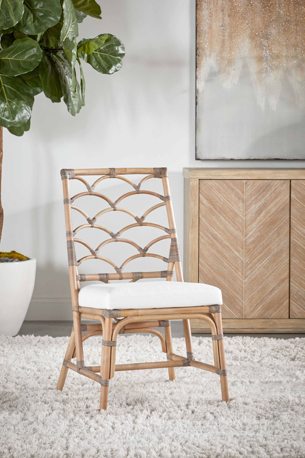 Essentials - Traditions Adler Media Sideboard in Natural Gray