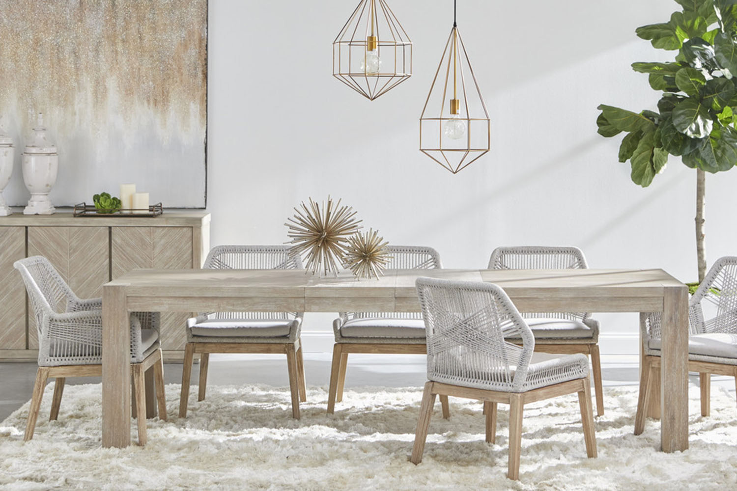 Essentials - Traditions Adler Media Sideboard in Natural Gray