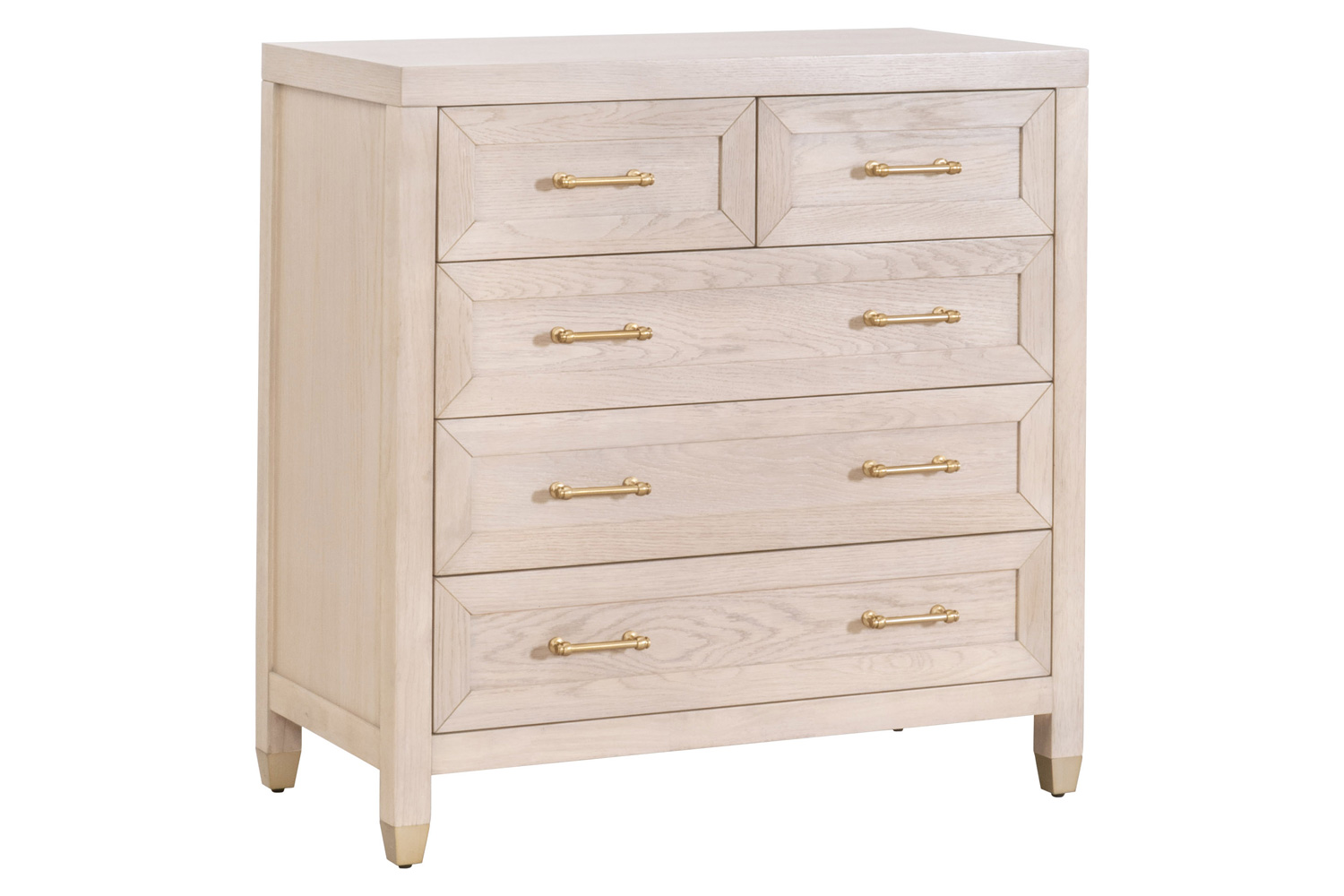 Essentials Stella 5-Drawer High Chest - Light Honey Oak