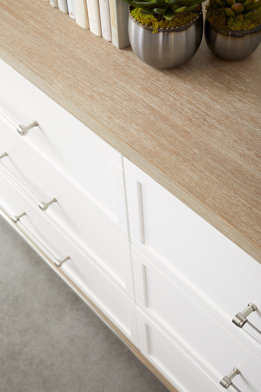 Essentials - Traditions Wrenn 6-Drawer Double Dresser in Natural Gray