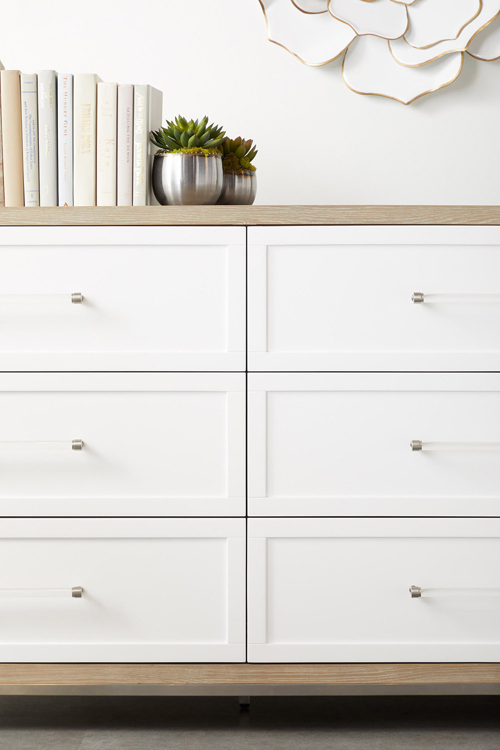 Essentials - Traditions Wrenn 6-Drawer Double Dresser in Natural Gray