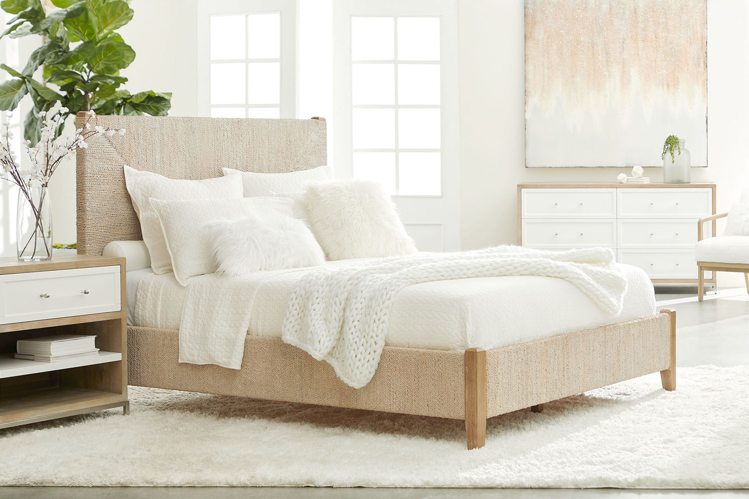 Essentials - Traditions Wrenn 6-Drawer Double Dresser in Natural Gray