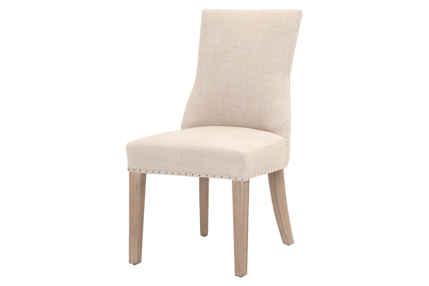 Essentials - Lourdes Dining Chair, Set of 2 in Bisque Natural Gray