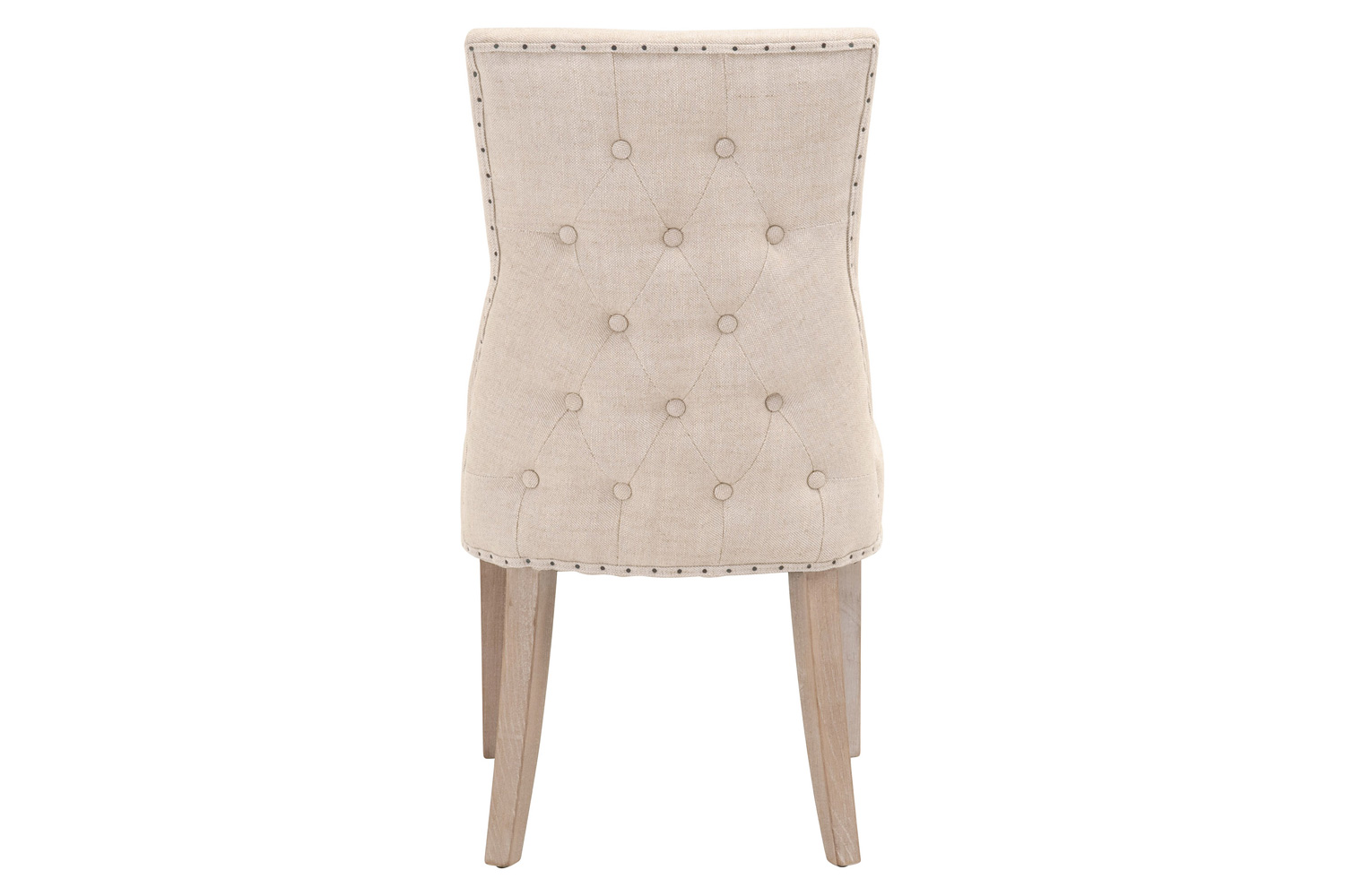 Essentials - Lourdes Dining Chair, Set of 2 in Bisque Natural Gray