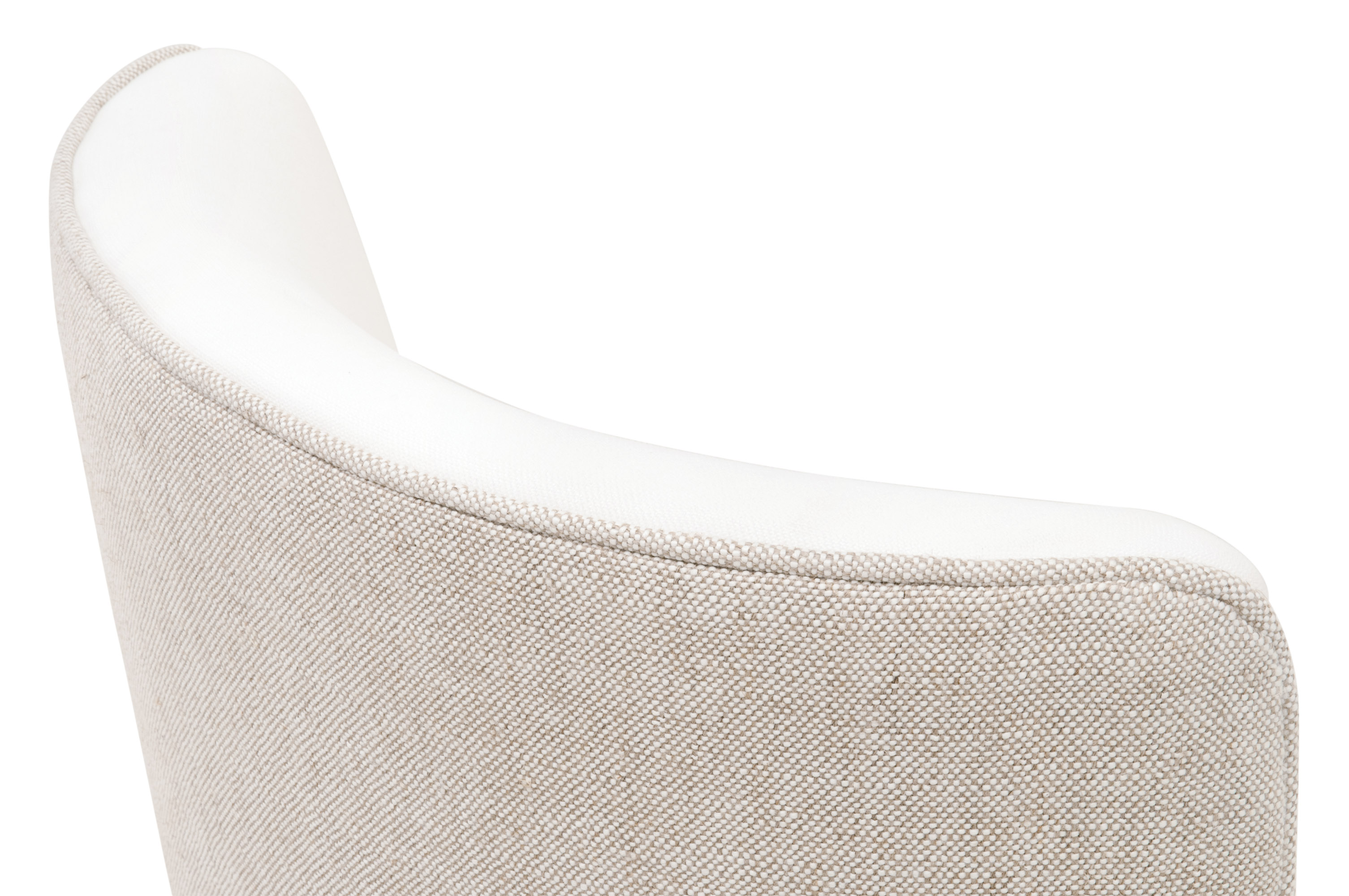 Essentials Duet Dining Chair Set of 2 - LiveSmart Peyton-Pearl, Bisque French Linen, Burnt Brown Ash