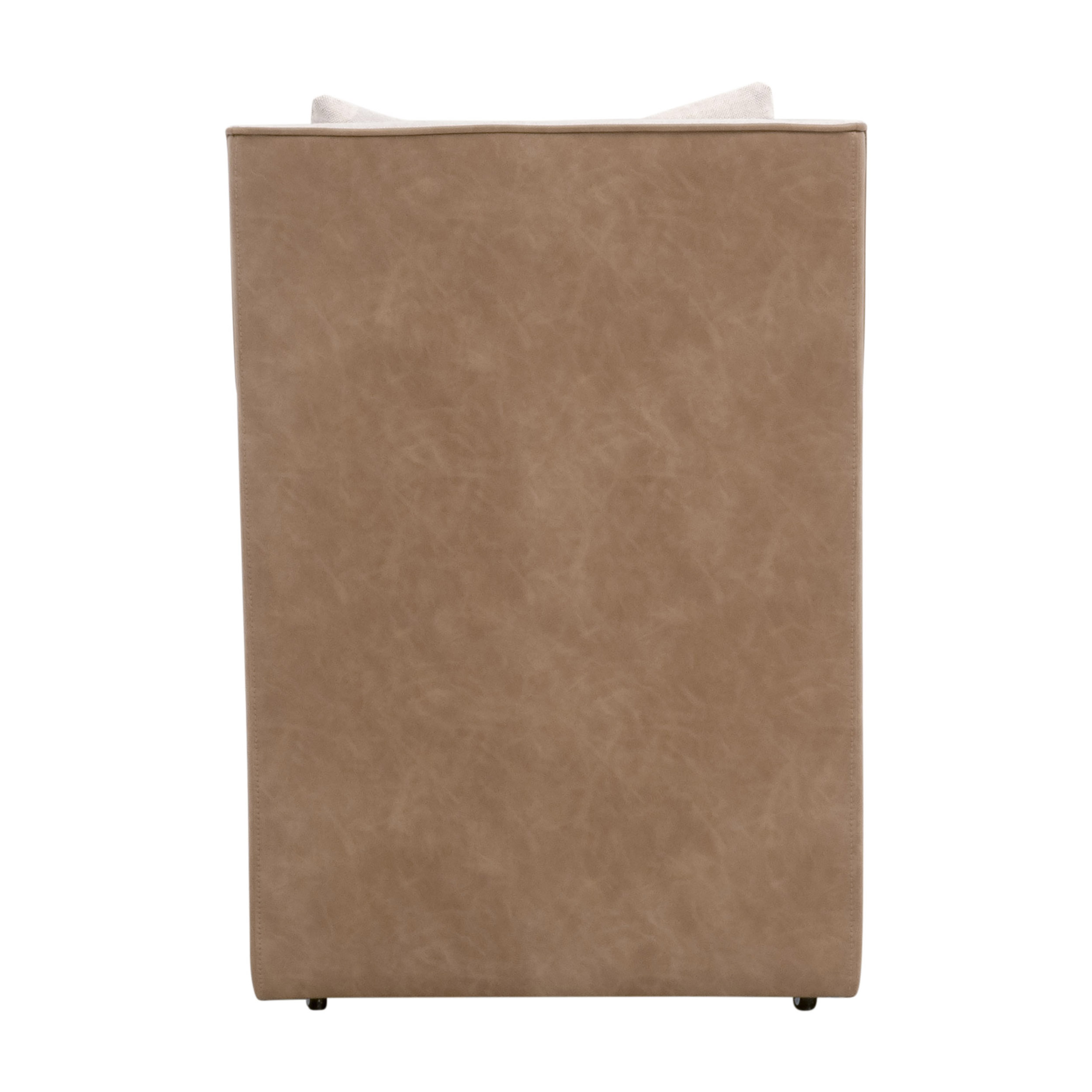Essentials Harmony Arm Chair With Casters - Performance Bisque French Linen, Ivanhoe-Toast