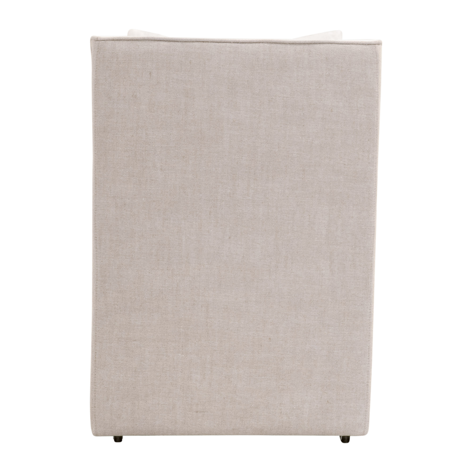 Essentials Harmony Arm Chair with Casters - LiveSmart Peyton-Pearl, Bisque French Linen
