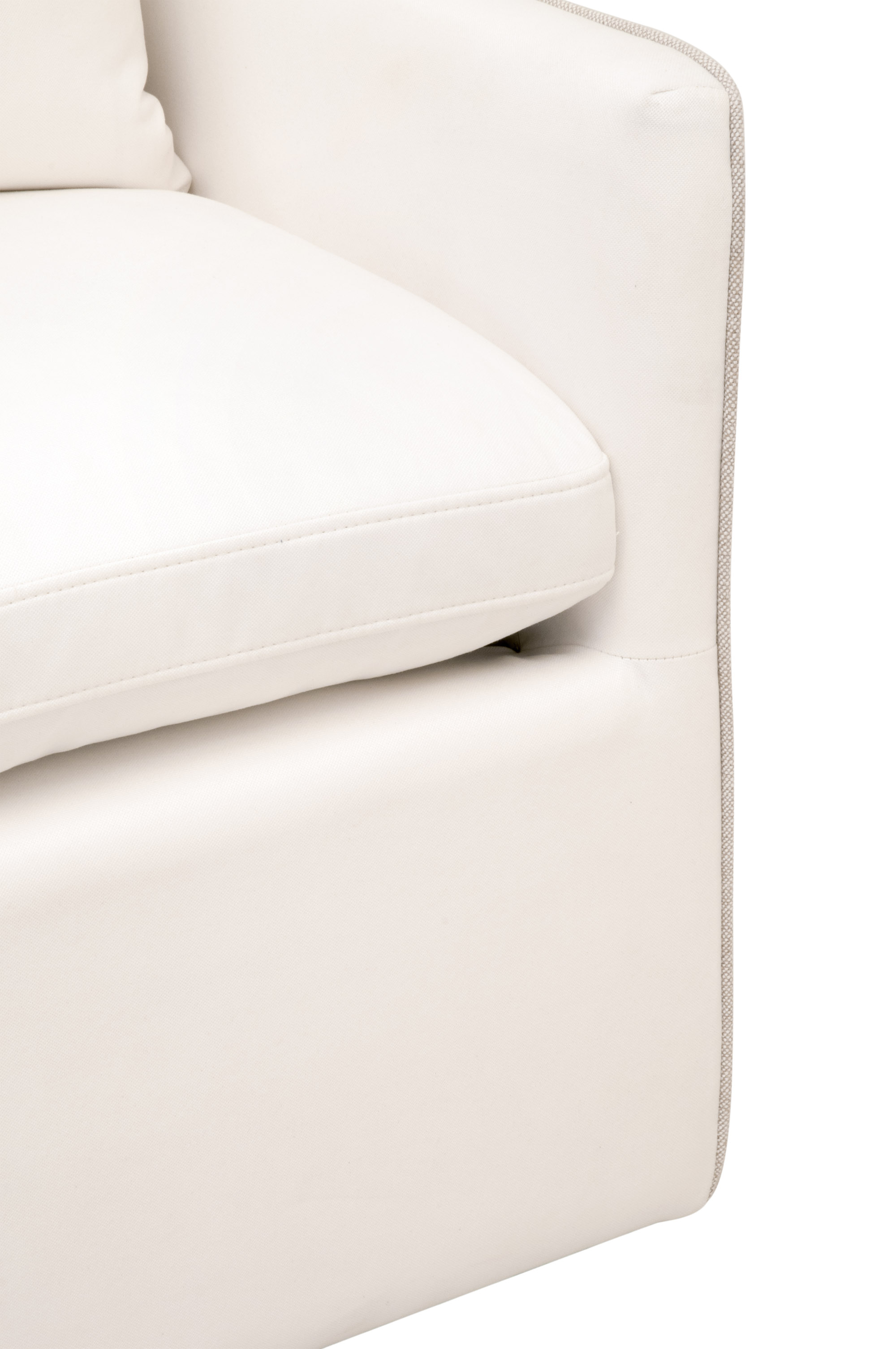 Essentials Harmony Arm Chair with Casters - LiveSmart Peyton-Pearl, Bisque French Linen