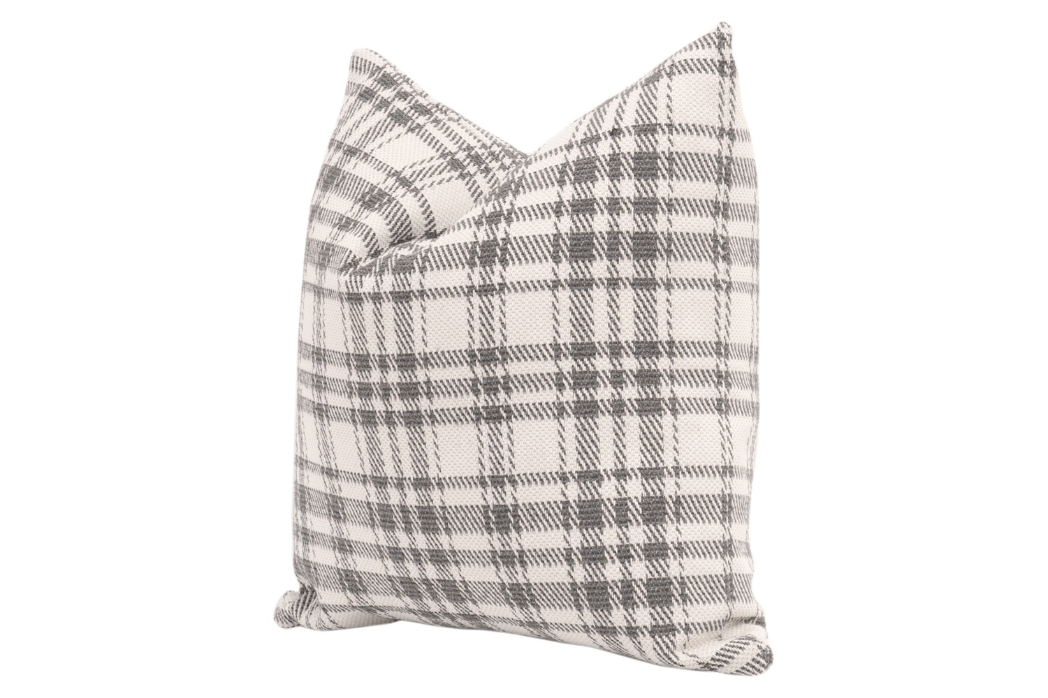Essentials - The Basic 20" Essential Pillow, Set of 2 in Performance Tartan Charcoal
