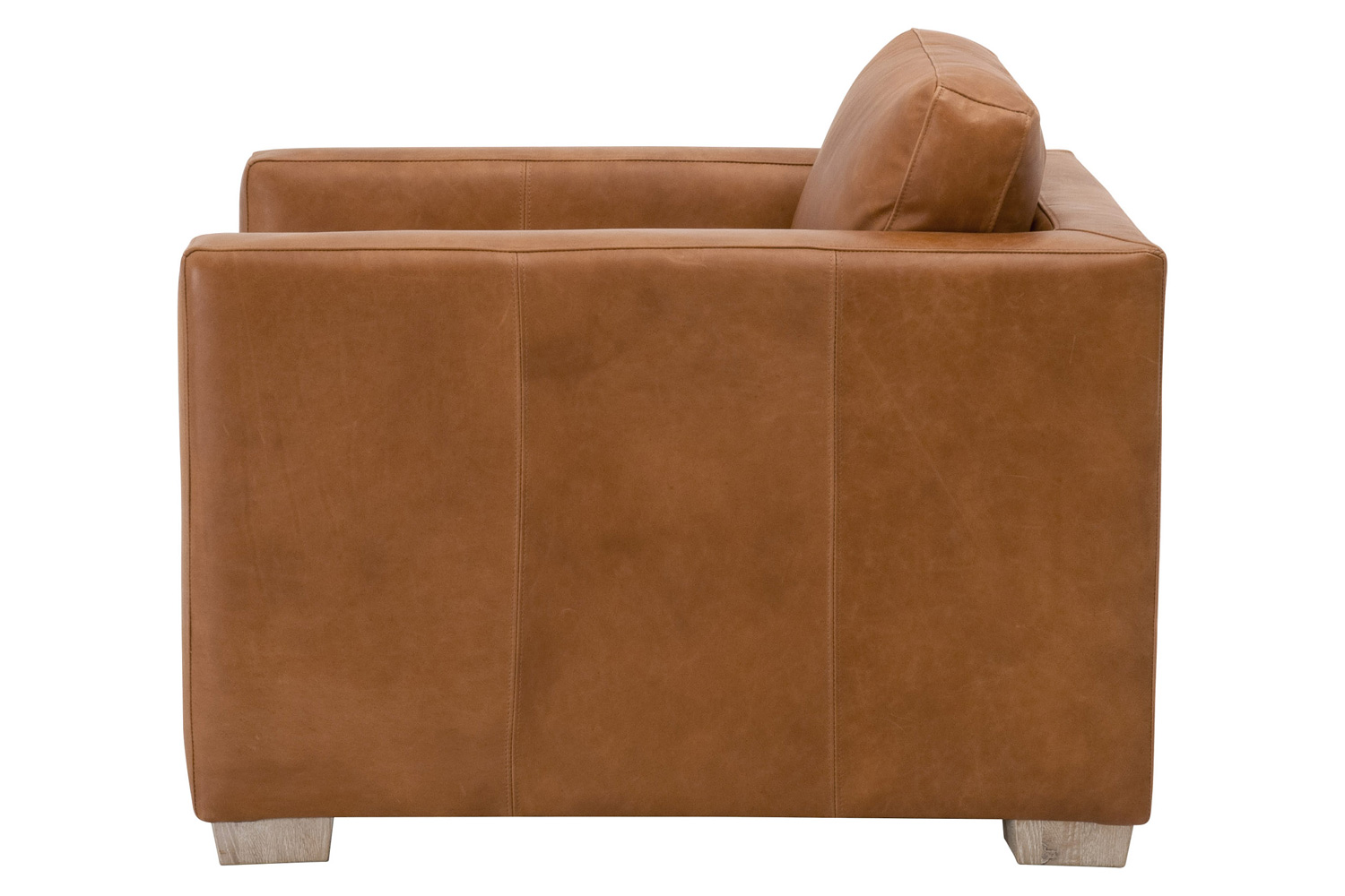 Essentials - Hayden Taper Arm Sofa Chair in Whiskey Brown