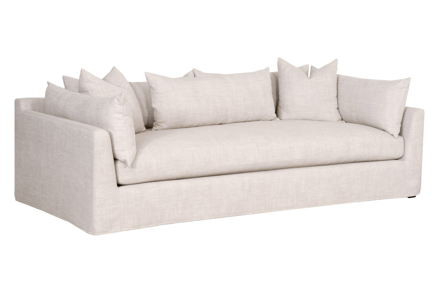Essentials - Haven 96" Lounge Slipcover Sofa in Bisque