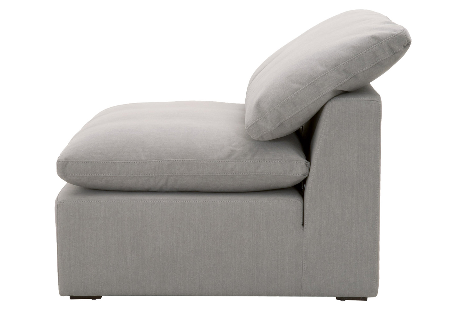 Essentials Sky Modular Armless Chair - Peyton Slate