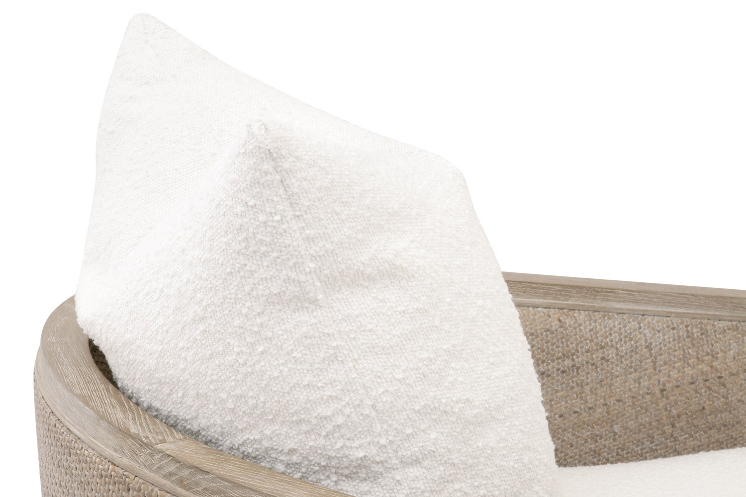 Essentials McGuire Swivel Club Chair - Boucle Snow