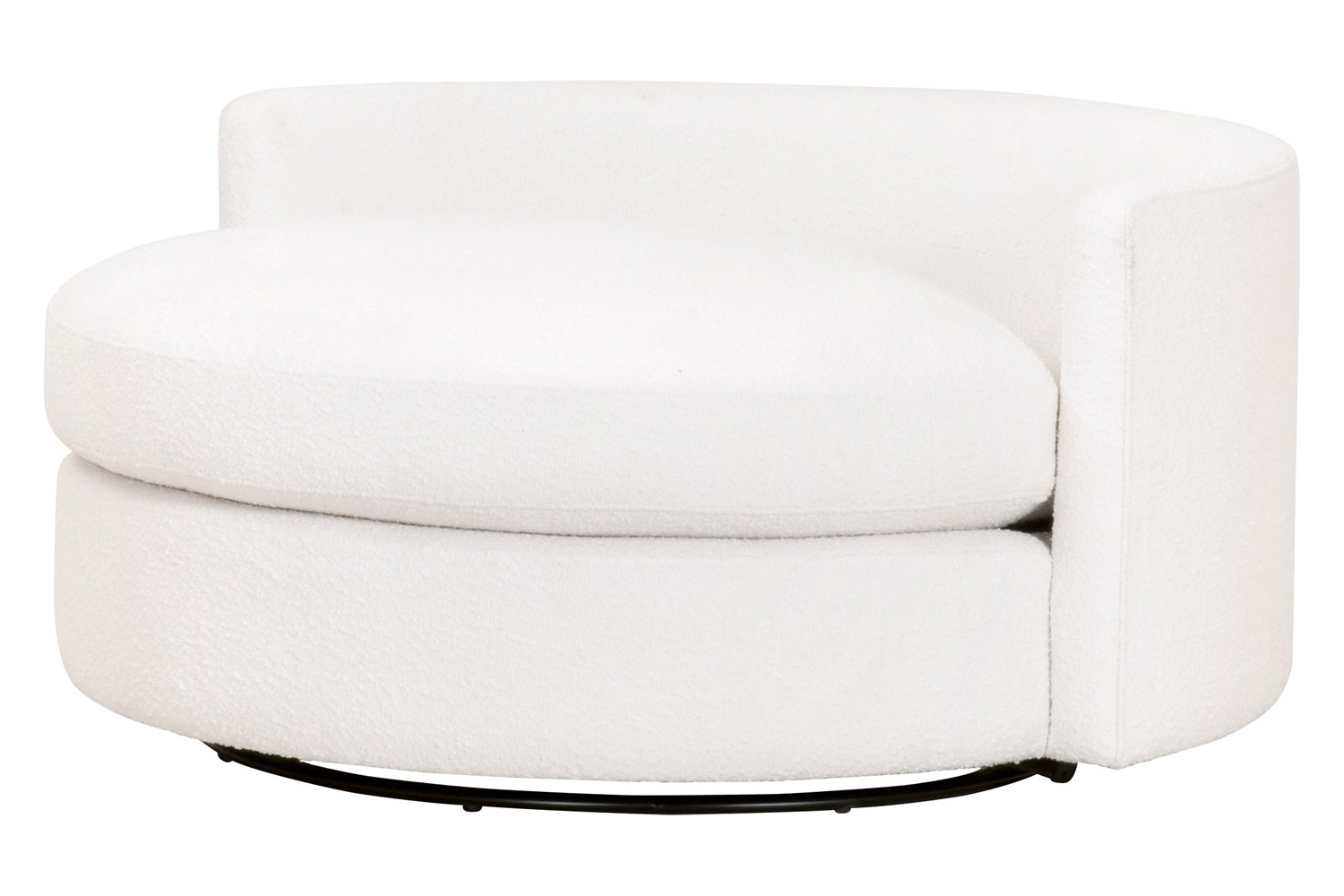 Essentials Lourne Grand Swivel Sofa Chair - Performance Boucle Snow