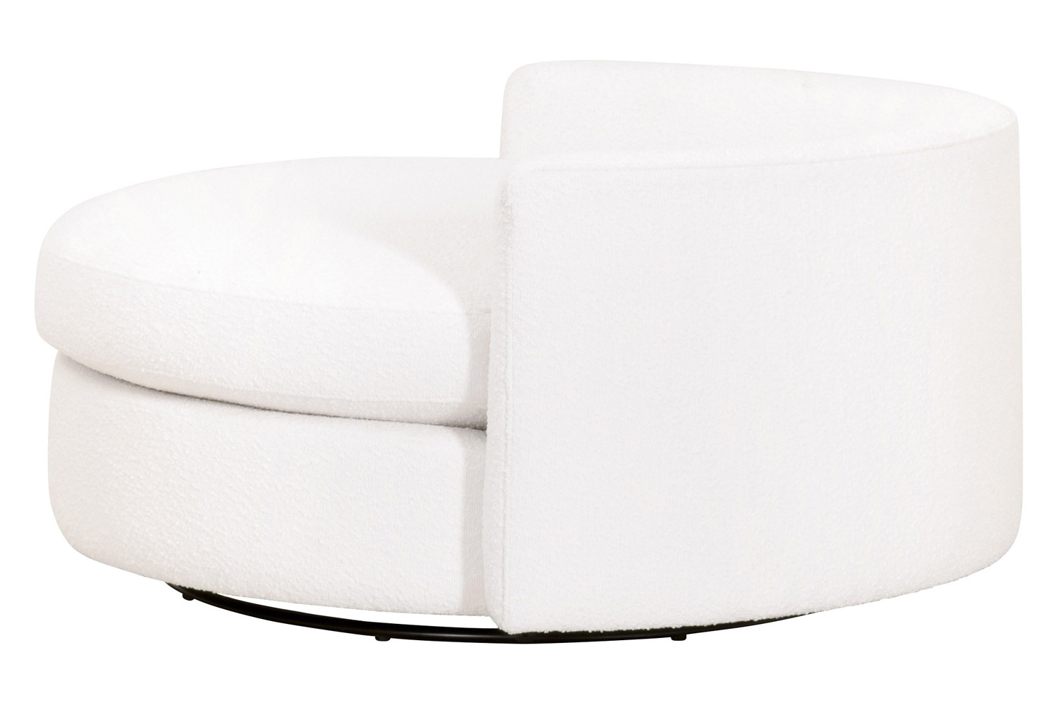 Essentials Lourne Grand Swivel Sofa Chair - Performance Boucle Snow